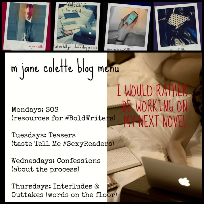 mjc-I would rather be working on my next novel